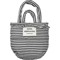 Mads nørgaard Light Ripstop Pillow Bag Aop - Black - ONE SIZE