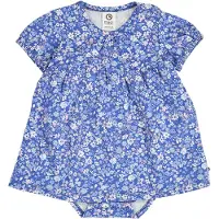 Müsli Primrose Puff S/S Dress Body - Blue - 92