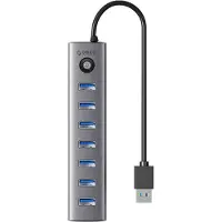 ORICO Hub USB-C to 7xUSB-A 3.0 - grey
