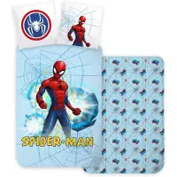 Javoli Pussilakanasetti Spiderman Light Blue 140×200cm, 70×90 cm