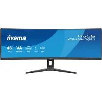 Iiyama ProLite XCB4594DQSU-B1, 113 cm (44.5"), 5120 x 1440 pikseliä, Dual QHD, LED, 2 ms, Musta