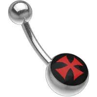 Wildcat Picturebell 1.6x12mm Cross red/black