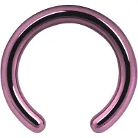 Wildcat Anodised Clip in Ring without Ball - 2,0 mm, Violet, 10,0 mm