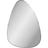 House Nordic Moa - Wall Mirror, Organic Shape, Facet, 70X100 Cm - Silver - 0.5X70X100CM