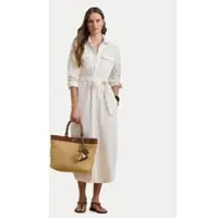 Ralph Lauren Classic Linen-Wvn-Dresses - White - 34
