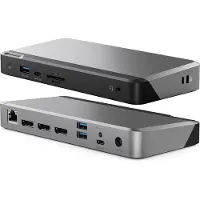 Alogic PRIME MX3 Dock - Universell dockningsstation med trippla 4K och 100W PD