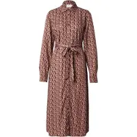 Gant Belted G Print Shirt Dress - Burgundy - 40