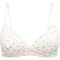 Lindex Bra Soft Top Pointelle Cotton - Cream - S