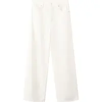 Mango Low-Rise Balloon Jeans - Cream - 44