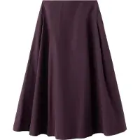 Mango Flared Midi-Skirt - Burgundy - 40