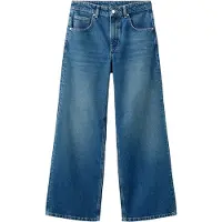 Mango Mid-Rise Straight Jeans - Blue - 38