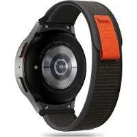 Tech-Protect NYLON SAMSUNG GALAXY WATCH 4 / 5 / 5 PRO / 6 BLACK/ORANGE