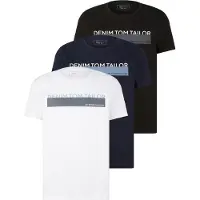 Tom Tailor Triplepack T-Shirt, Packaging - Black - M