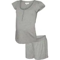 Mamalicious Mlmira Lgm Lia Cap Jrs Pyjamas 2F Noos - Grey - L