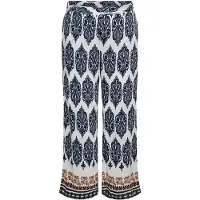 ONLY Carmakoma Carhavana Straight Pant Aop - Blue - 50