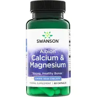 Swanson Health Albion Kalsium & Magnesium - 60 kapselia