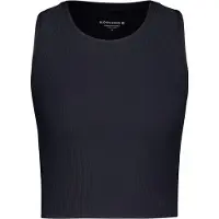 Björn Borg Studio Ribbed Cropped Tank-toppi Musta