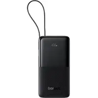 Baseus Powerbank Bipow 2 20000mah 20W z cyfrowym wyświetlaczem z wbudowanym kablem USB-C - czarny