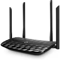 TP-LINK AC1200, Wi-Fi 5 (802.11ac), Kaksitaajuus (2,4 GHz/5 GHz), Ethernet LAN, Musta, Pöytäreititin (ARCHER A6)