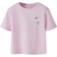 Name it Paita 'NMFFAIRI' beige / vaaleankeltainen / vaaleanvioletti / roosa