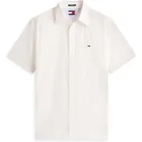 Tommy Hilfiger Seersucker Shirt Ss - Cream - XL