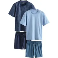 Next Lyhyt pyjama opaali / vaaleansininen / tummansininen