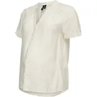 Vero moda Maternity Vmmjosie Ss Emb Top Wvn - Cream - XL