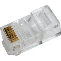 Logilink RJ45, RJ45, Läpinäkyvä, Kulta, RoHS, 100 kpl (MP0020)