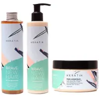 Brave. New. Hair. 3-pack Brave. New. Hair. Keratin Schampoo + Conditioner + Mask