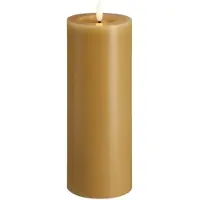 Moods & More LED pillar candle - Melted Honey mustard - 74x200 mm
