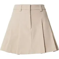 Gina Tricot Pleated Skirt - Beige - 34