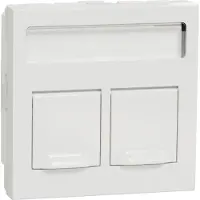Schneider ELECTRIC UNICA SYSTEM+ OL45 2XRJ45 ACTASSI SUORA VALKOINEN (NU942218)