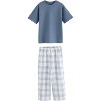Next Yöpuku safiiri / kyyhkynsininen / vaaleansininen / offwhite