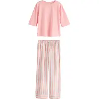Next Pyjama opaali / vaalea pinkki / valkoinen