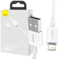 Baseus cablel USB A to Apple Lightning 8-pin 2,4A Superior Series Fast Charging CALYS-02 0.25 meter white ()