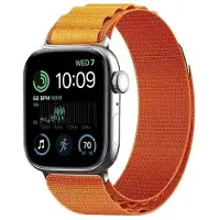 CaseOnline Artic Elastinen nailon ranneke Apple Watch SE 2022 (44mm) - Oranssi