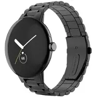 CaseOnline Rannekoru ruostumatonta terästä Google Pixel Watch - Musta
