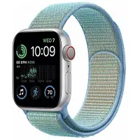 CaseOnline Nailon Rannekoru Apple Watch SE 2022 (44mm) - Corn flower