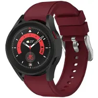 CaseOnline Silikoni Rannekoru No-Gap Samsung Galaxy Watch 5 Pro (45mm) - Viininpu