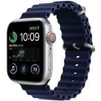 CaseOnline RIB Urheiluranneke Apple Watch SE 2022 (44mm) - Tummansininen