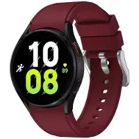 CaseOnline Silikoni Rannekoru No-Gap Samsung Galaxy Watch 5 (44mm) - Viininpunain