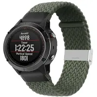 CaseOnline Punottu elastinen rannekoru Garmin Fenix 5X - Army
