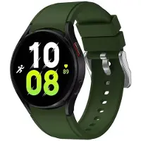 CaseOnline Silikoni Rannekoru No-Gap Samsung Galaxy Watch 5 (40mm) - Tummanvihre