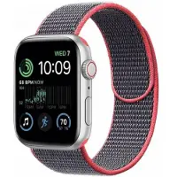 CaseOnline Nailon Rannekoru Apple Watch SE 2022 (44mm) - Electric pink