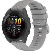 CaseOnline Pure urheiluranneke Garmin Forerunner 265S - Vaaleanharmaa