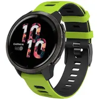 CaseOnline Twin Sport Rannekoru Garmin Venu - Lime/musta