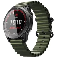 CaseOnline Ocean urheiluranneke Garmin Fenix 7X - Army