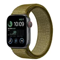 CaseOnline Nailon Rannekoru Apple Watch SE 2022 (40mm) - Olive flak