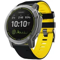 CaseOnline Twin Sport Rannekoru Garmin ‌Enduro 2 - Musta/keltainen