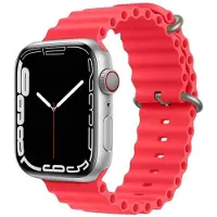 CaseOnline RIB Urheiluranneke Apple Watch 7 (41mm) - Punainen